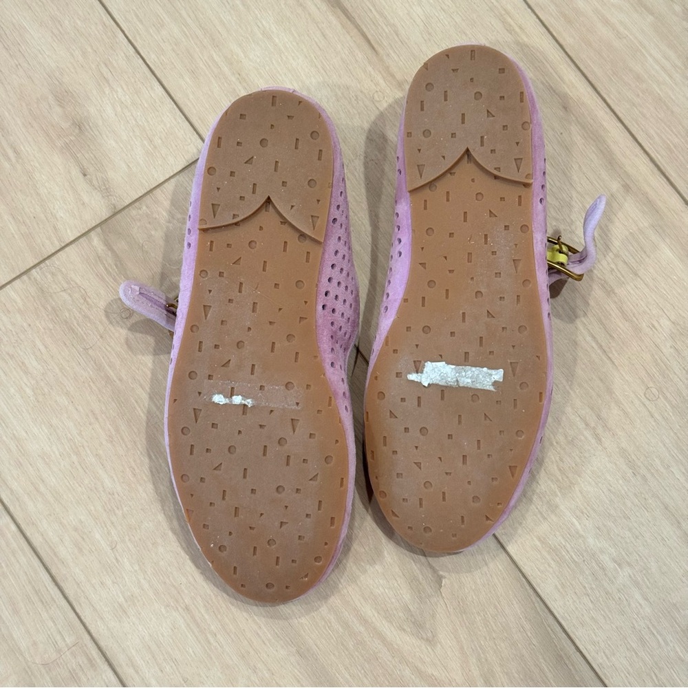 CS Raleigh suede flats Lilac Perf 7 ballet ballerina lime green mesh flats trend - Picture 11 of 11